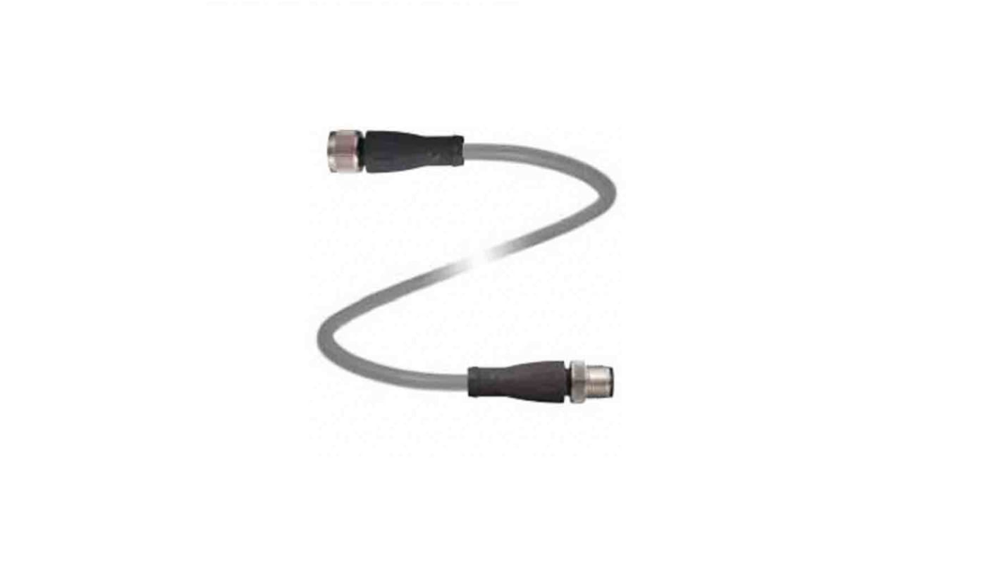 Cable de conexión Pepperl + Fuchs, con. A M12 Hembra, 4 polos, con. B M12 Macho, 4 polos, long. 10m, 250 V, 4 A, IP67,