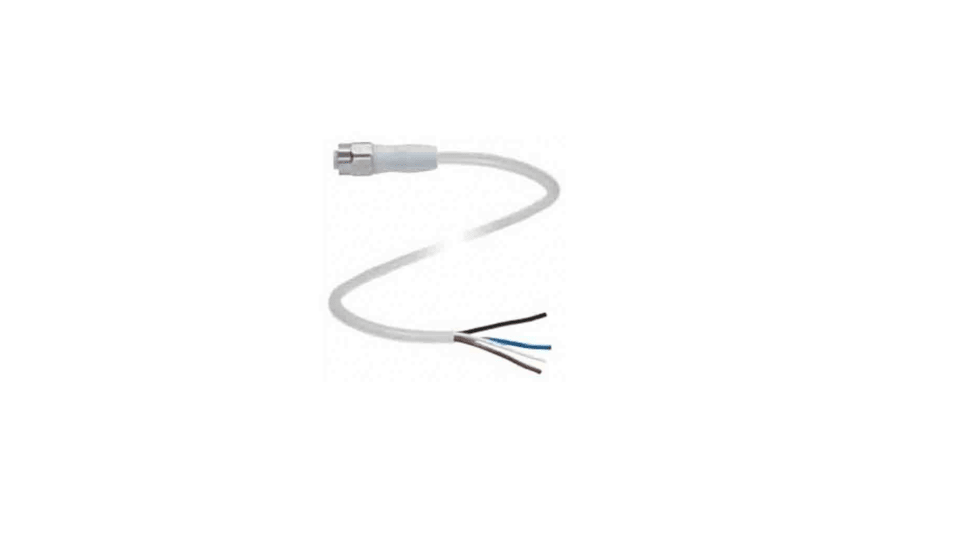 Cable de conexión Pepperl + Fuchs, con. A M12 Macho, 4 polos, con. B Sin terminación, long. 5m, 250 V, 4 A, IP67,