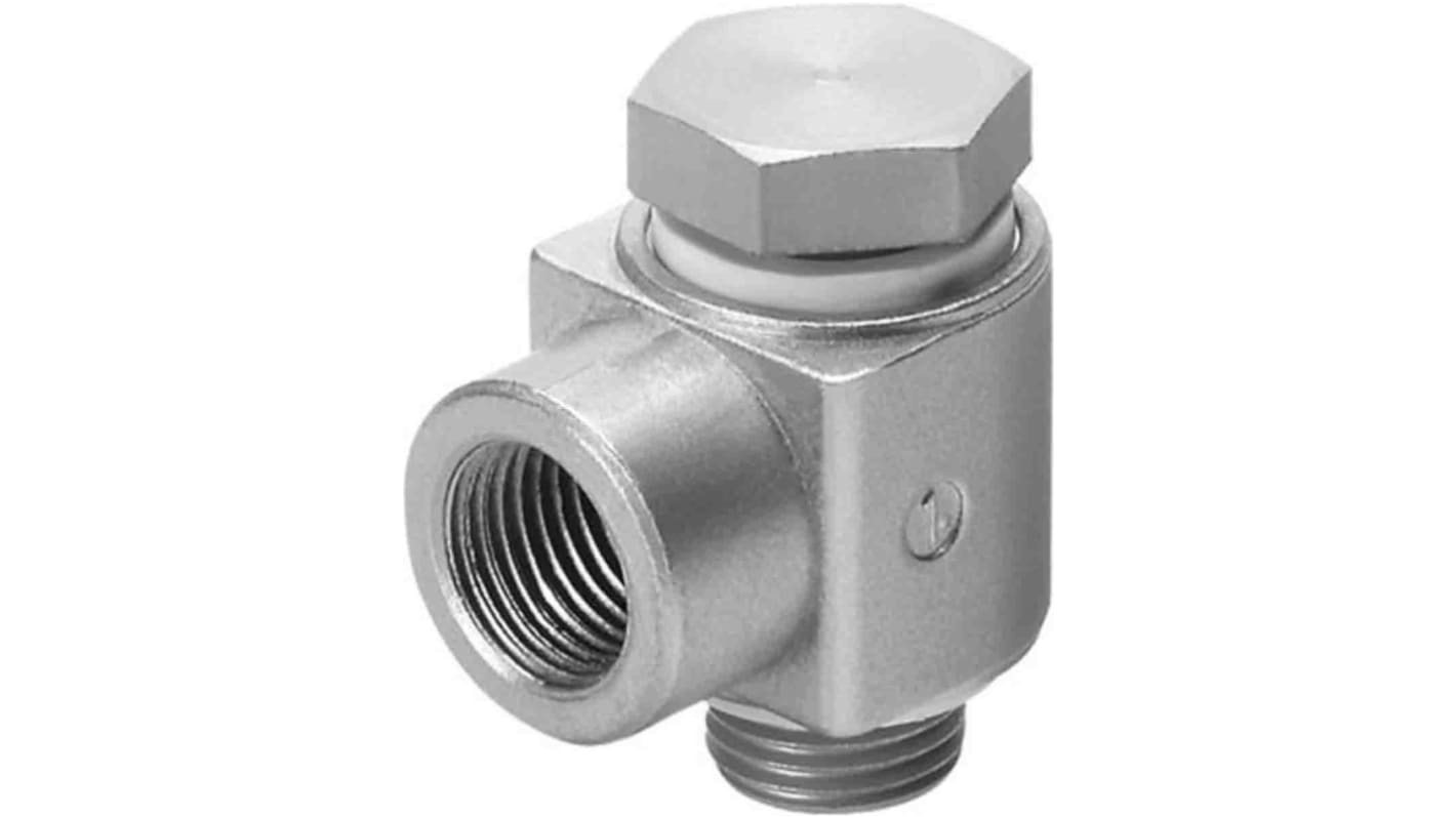 Festo LJK Series Elbow Threaded Adaptor, G 1/2 Female to G 1/2 Male, Threaded Connection Style, 4948