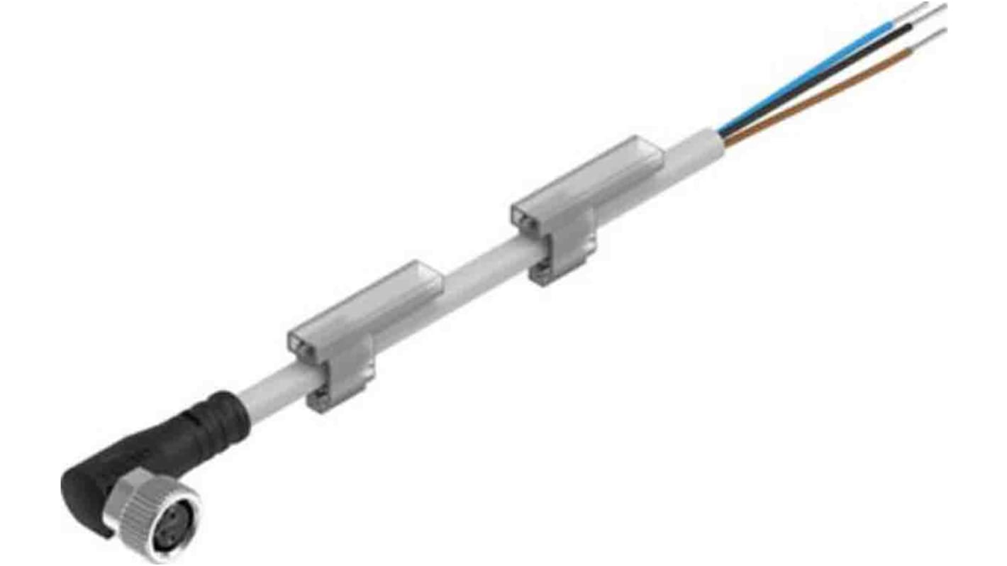 Festo Connector, NEBU-M8W3-R-2.5-LE3 Series