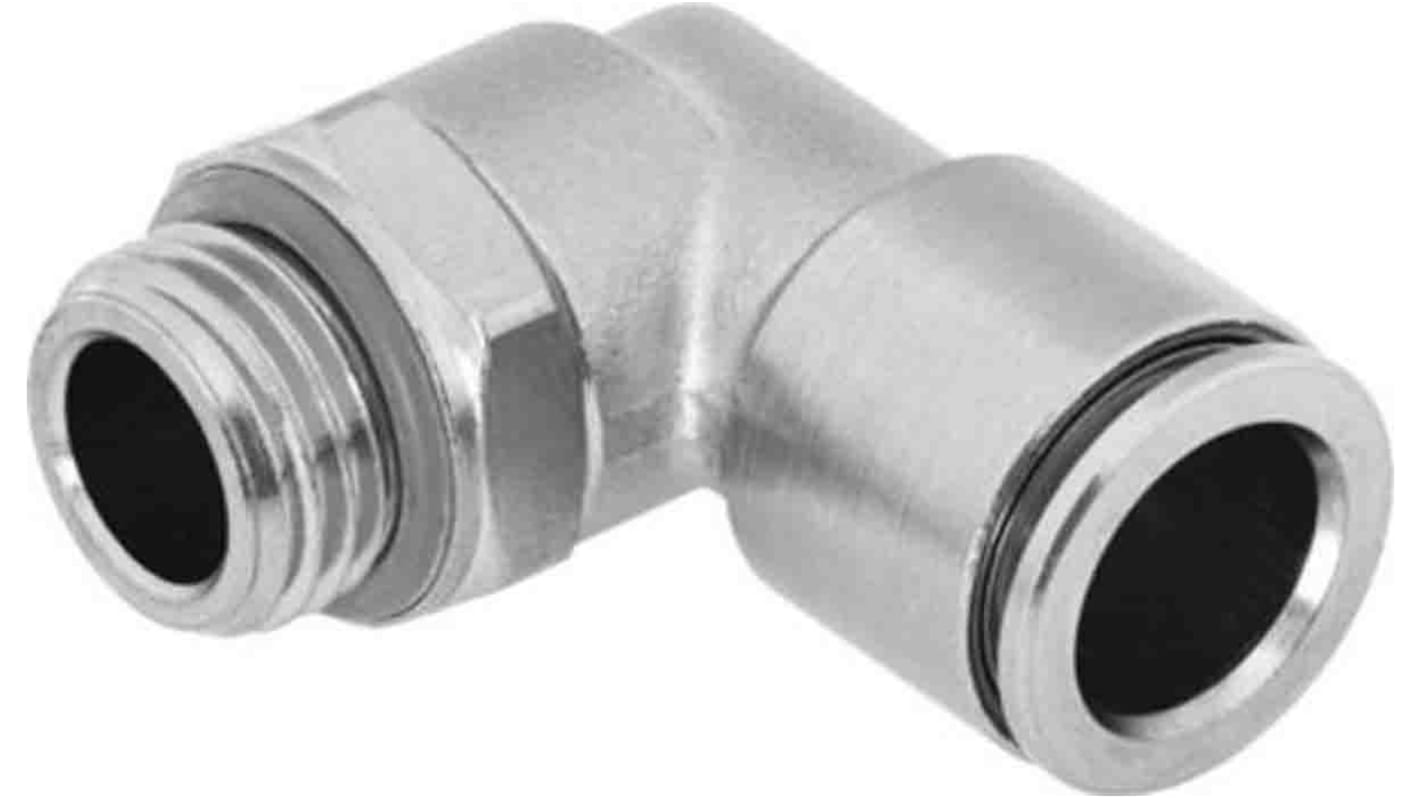 Festo Elbow Threaded Adaptor, M7 Male to Push In 6 mm, Threaded-to-Tube Connection Style, 578279