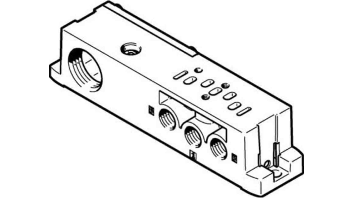 Base sub Festo VABS-S4-2S-N18-B-K2, Alluminio pressofuso