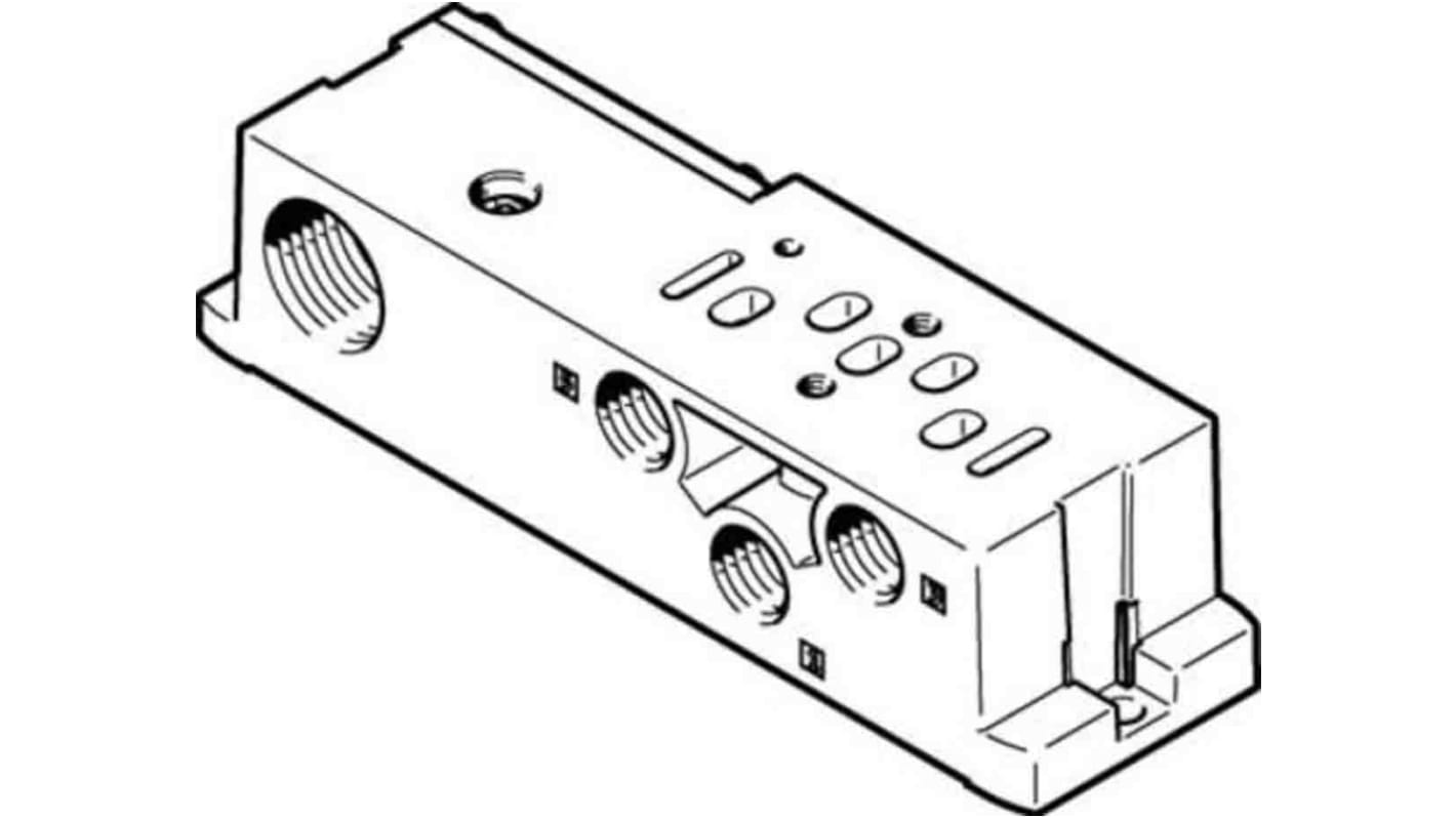 Placa base, Festo, Aluminio presofundido