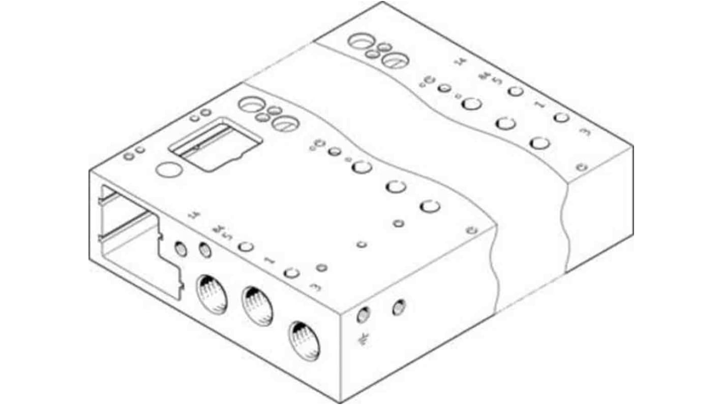 Striscia manifold Festo VABM-L1-14G-G14-8-GR, 8 stazioni, filettatura G 1/4