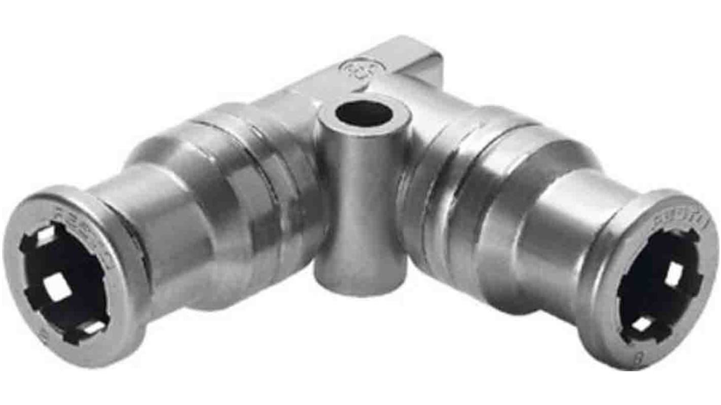 Festo CRQSL Series Elbow Tube-toTube Adaptor, Push In 8 mm to Push In 8 mm, Tube-to-Tube Connection Style, 130664