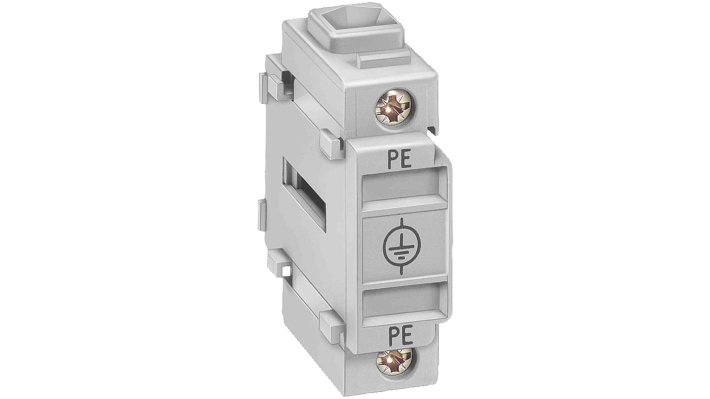 Neutral conductor/PE terminal, through-t