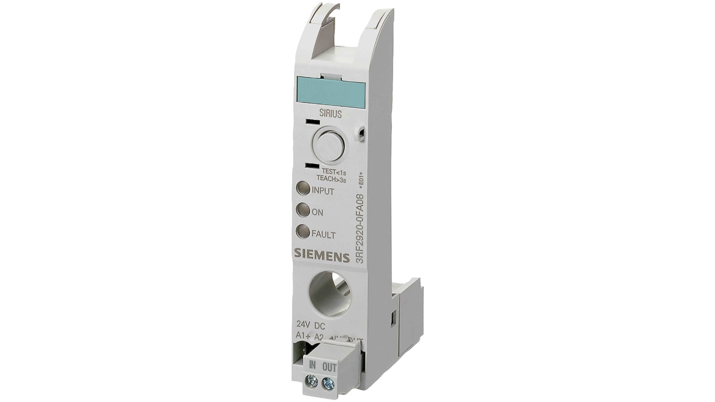 Relè di monitoraggio Corrente Siemens 3RF2920-0FA08 serie 3RF2920, SPST