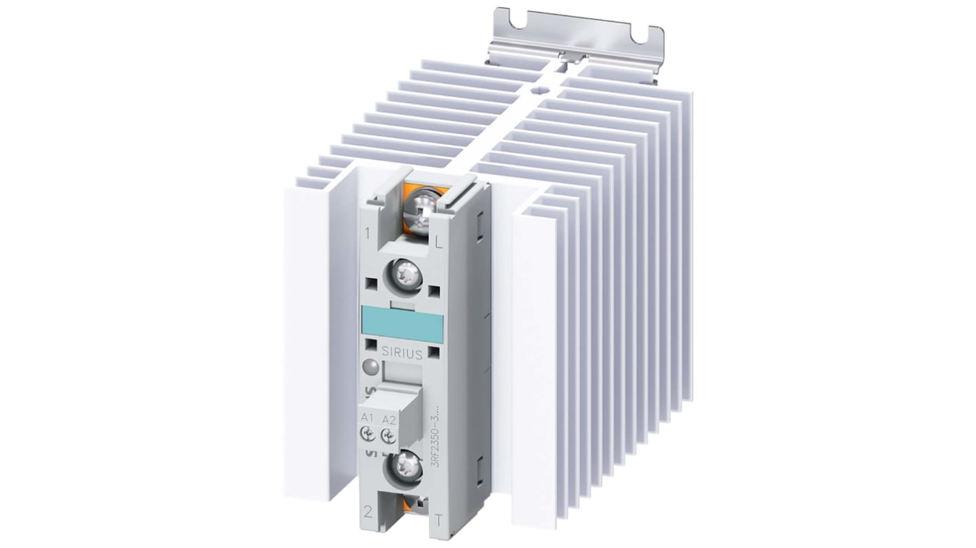 Siemens 3RF23 Series Solid State Relay, 50 A Load, DIN Rail Mount, 600 V Load