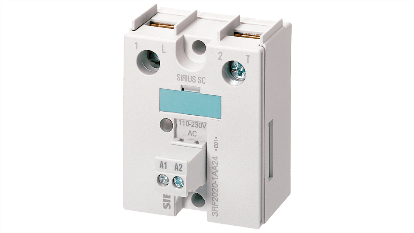 Siemens 3RF20 Series Solid State Relay, 50 A Load, DIN Rail Mount, 600 V Load