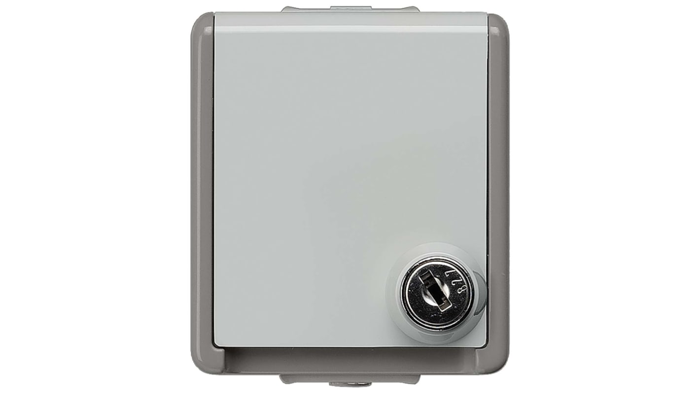 Siemens Gray 1 Gang Plug Socket, 16A