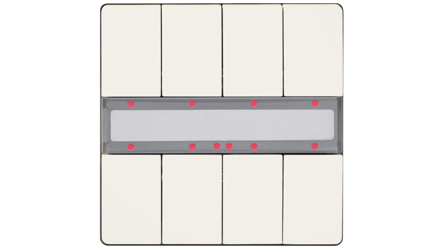 Interruptor de balancín, Blanco, Montaje Enrasado, IP20, Siemens 5WG1287-2DB13