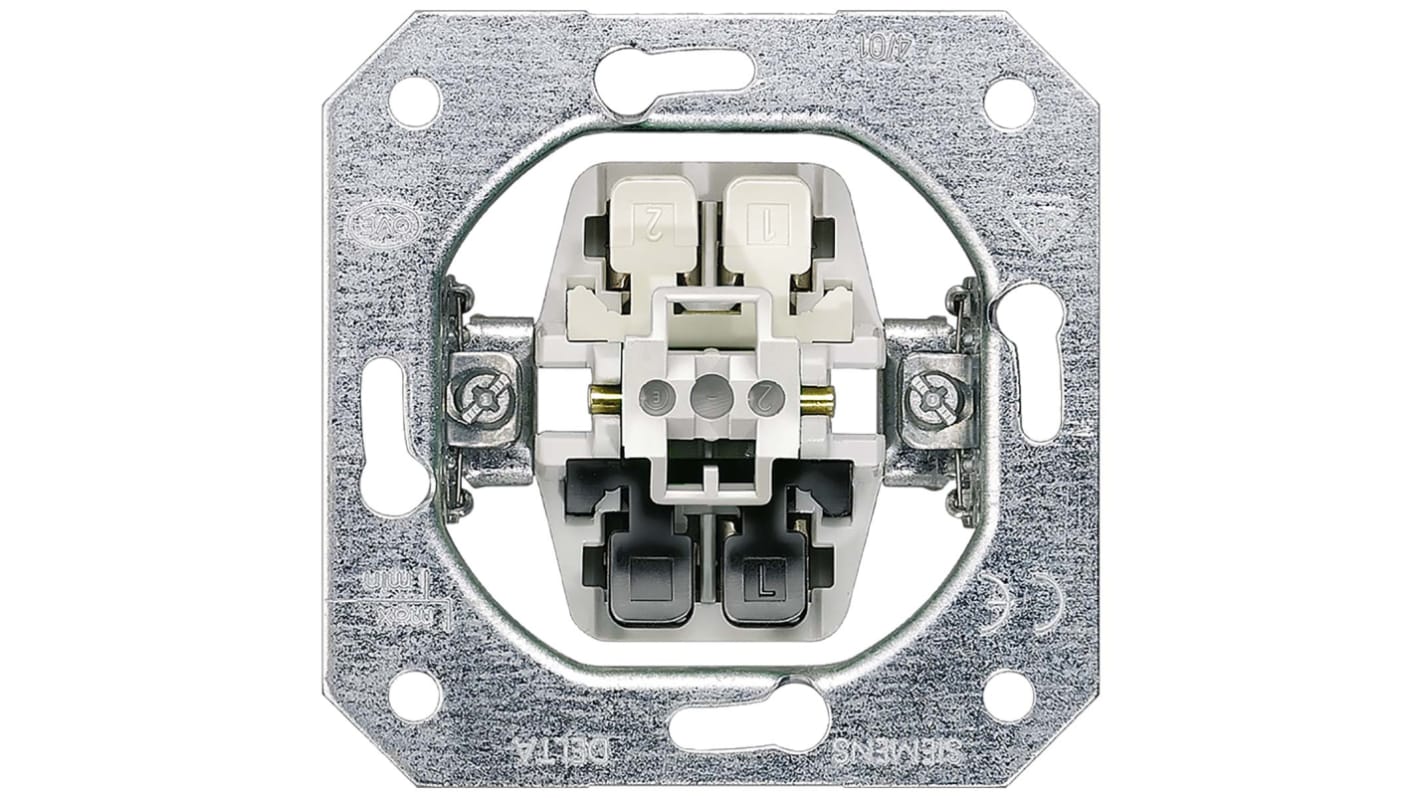 Siemens Push Button Light Switch, 1 Way, 5T