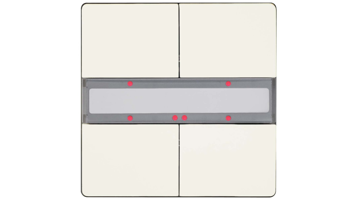 Interruptor de balancín, Blanco, Montaje Enrasado, IP20, Siemens 5WG1286-2DB13