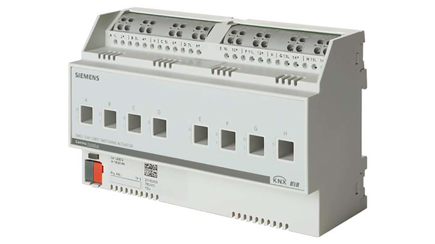 Controlador de iluminación Siemens 5WG1534-1DB51, Actuador de interruptor, Montaje Carril DIN, 230 V