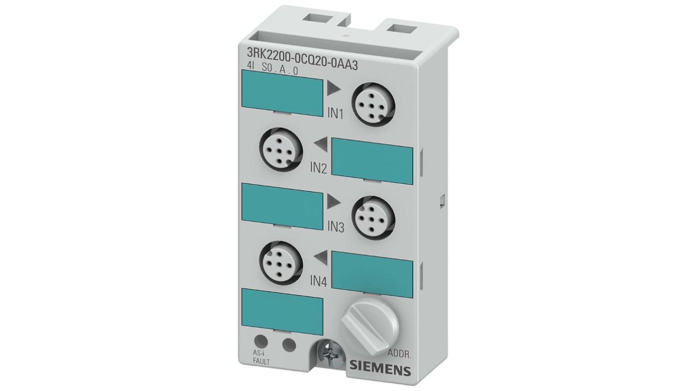 Siemens 6GK5 101 Digitales E/A-Modul, 4 x Spannung IN / 0 x AS-I, 80 x 45 x 30 mm