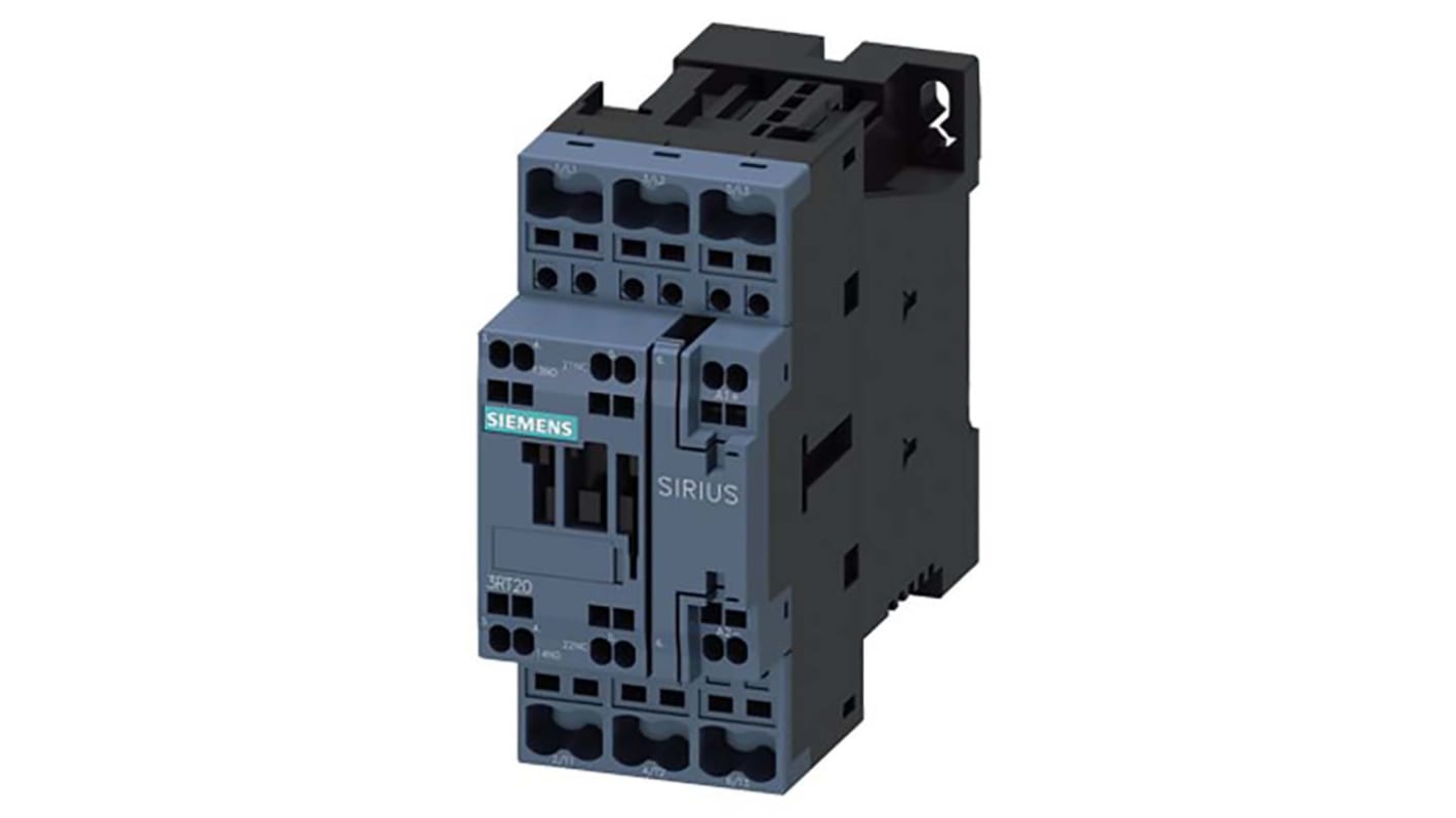 Siemens SIRIUS Reversing Contactor, 24 V dc Coil, 3-Pole, 32 A, 15 kW, 1NO + 1NC