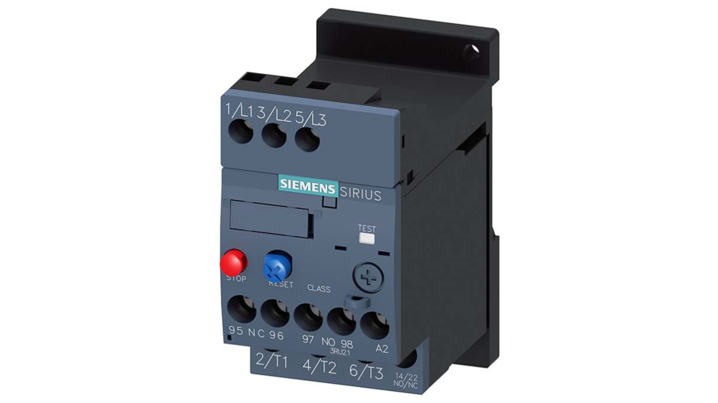 Siemens SIRIUS Überlastrelais 1,5 kW, 3 1 Schließer, 1 Öffner, 690 V ac / 4 A