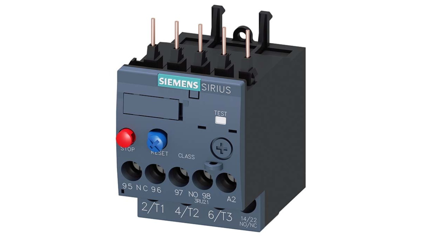 Relais de surcharge Siemens, 1 NO + 1 NF, 1 A, 690 V c.a.