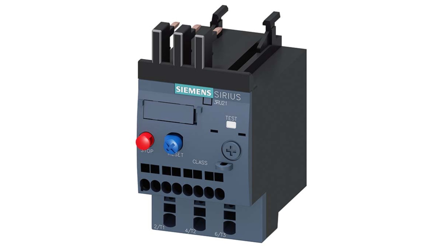 Siemens SIRIUS Überlastrelais 0,12 kW, 3 1 Schließer, 1 Öffner, 690 V ac / 500 mA