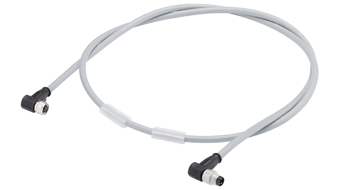 Siemens 6ES7194 Serien 4 leder M8 til M8 Sensor/aktuatorkabel, 5m kabel