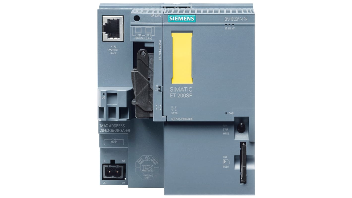 Siemens SIMATIC DP Series PLC CPU for Use with ET 200SP, 24 V Supply, 20-Input