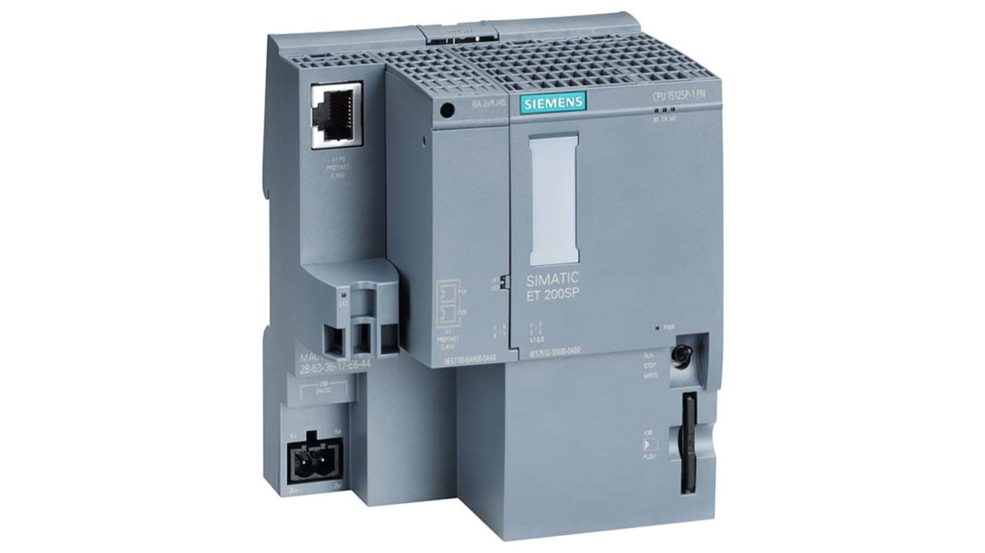 Siemens SIMATIC DP Series PLC CPU for Use with ET 200SP, 24 V dc Supply, 20-Input