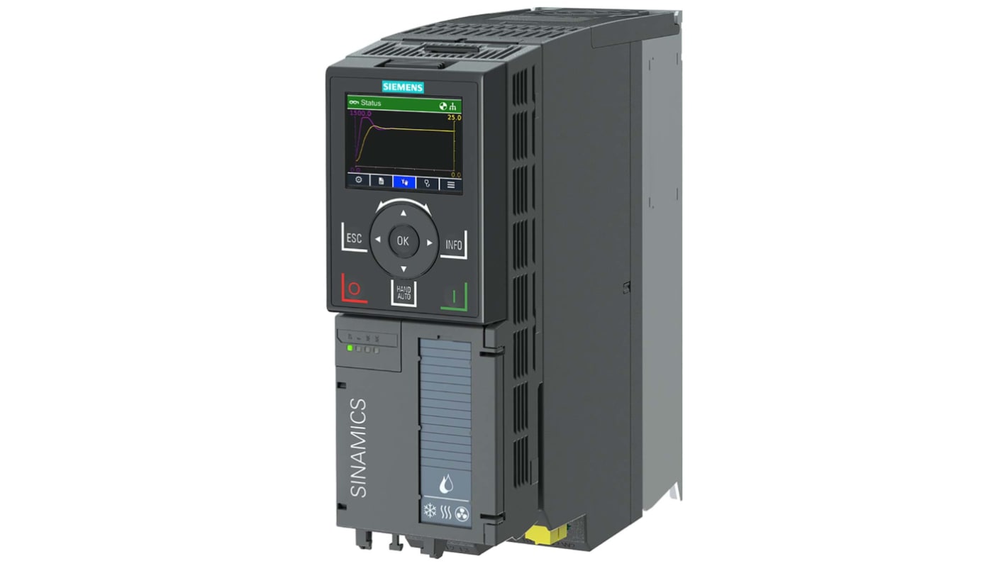 Siemens コンバータ SINAMICS G120X, 480 V ac 2.2 kW 6SL3220-3YE16-0AF0 SINAMICS G120X