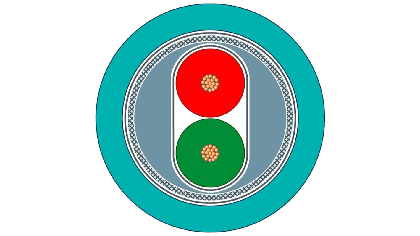 Siemens Data Cable, 50.26 mm², 2 Cores, Screened, 20m