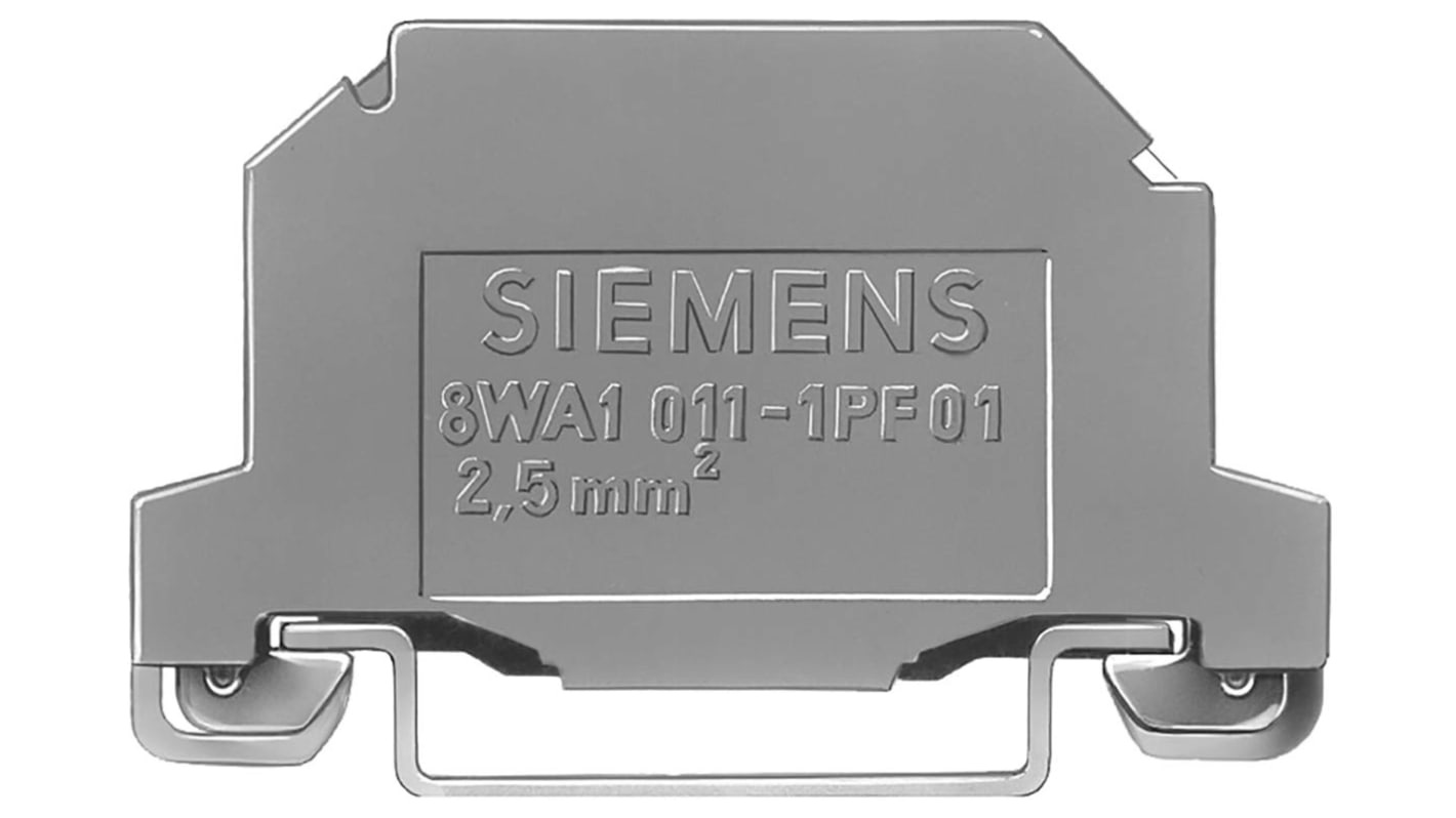 Siemens 2-Polet Jordklemrække, Skrue, 14 AWG