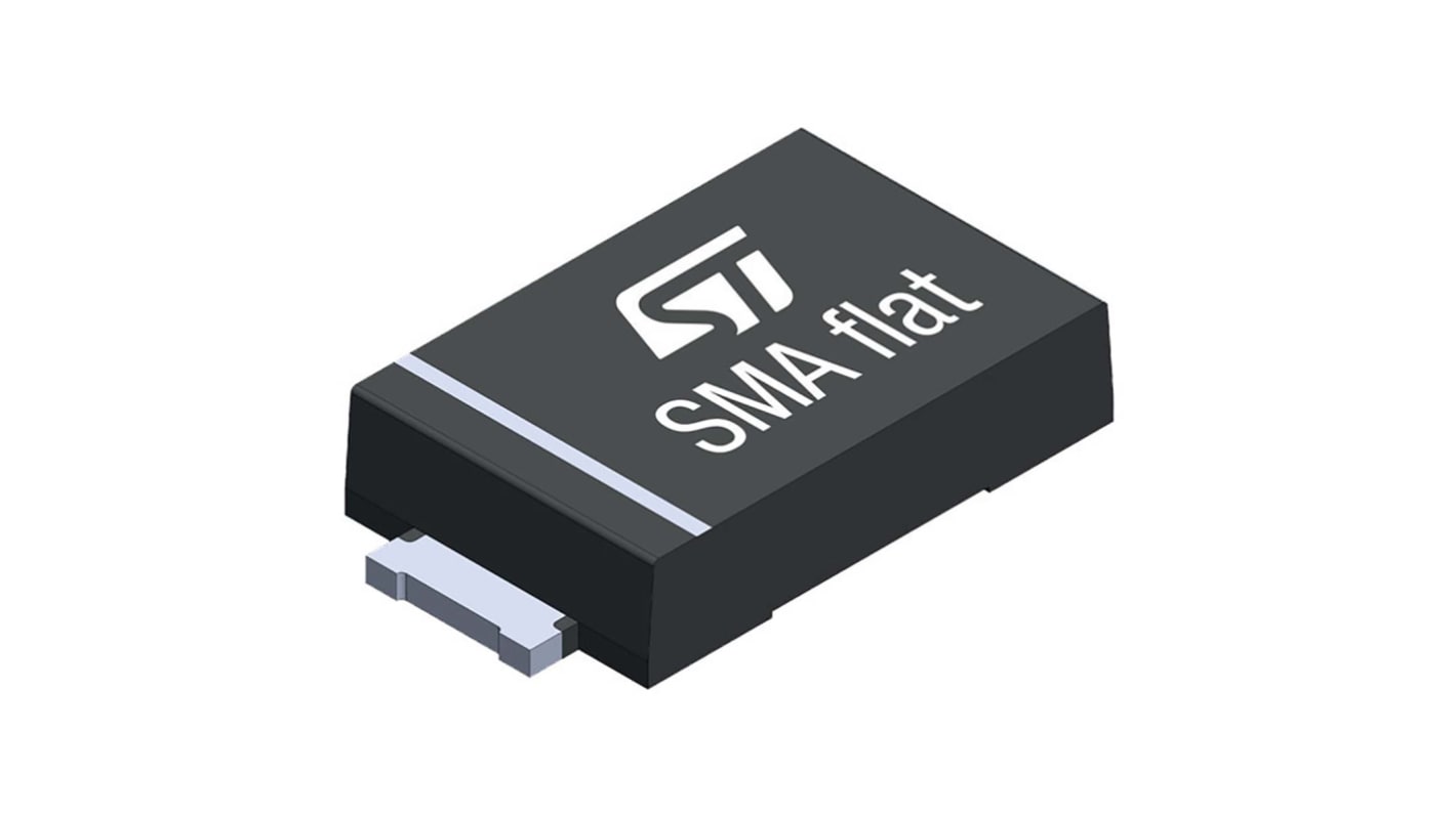 STMicroelectronics SMD Diode, 30V / 1A, 2-Pin Flache SMA-Kerbe
