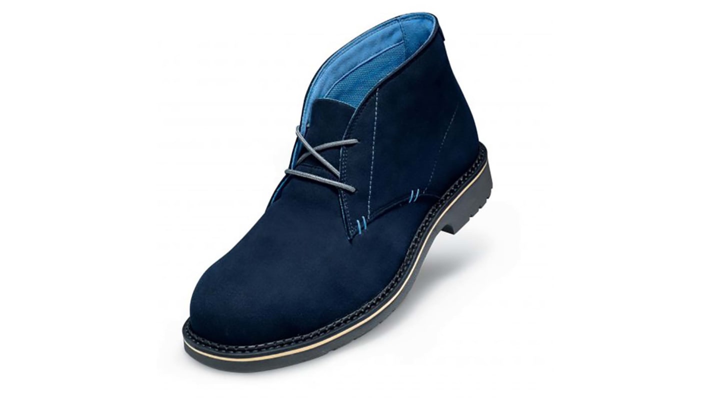 Uvex 84272 BUSINESS EN20345 S3, Herren, Sicherheitsstiefel Blau, mit Edelstahl-Schutzkappe, ESD-sicher, Größe 42 / UK 8