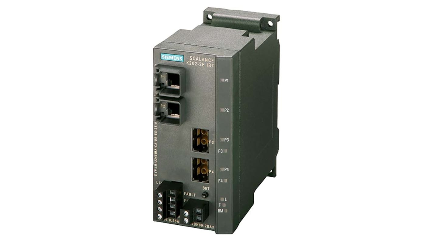 Siemens 産業用ハブ RJ45ポート:2 10100Mbit/s, 6GK5202-2BH00-2BA3