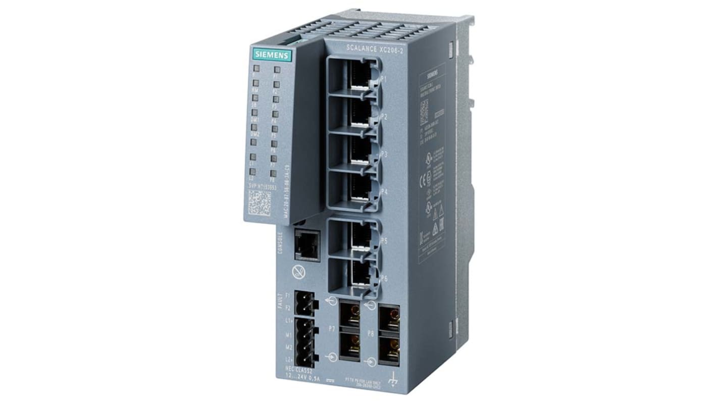 Ethernet Switch 8-portowy 6, Siemens Przełącznik zarządzalny