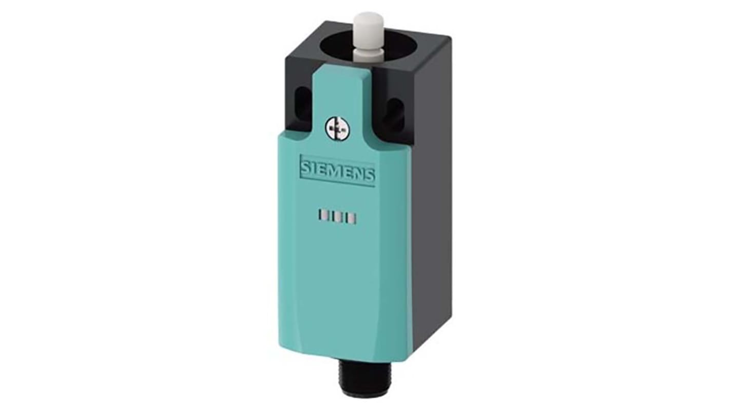 Siemens Round Plunger Limit Switch, 2NC/1NO, IP65, DPDT, Plastic Housing, 125V ac Max, 4A Max