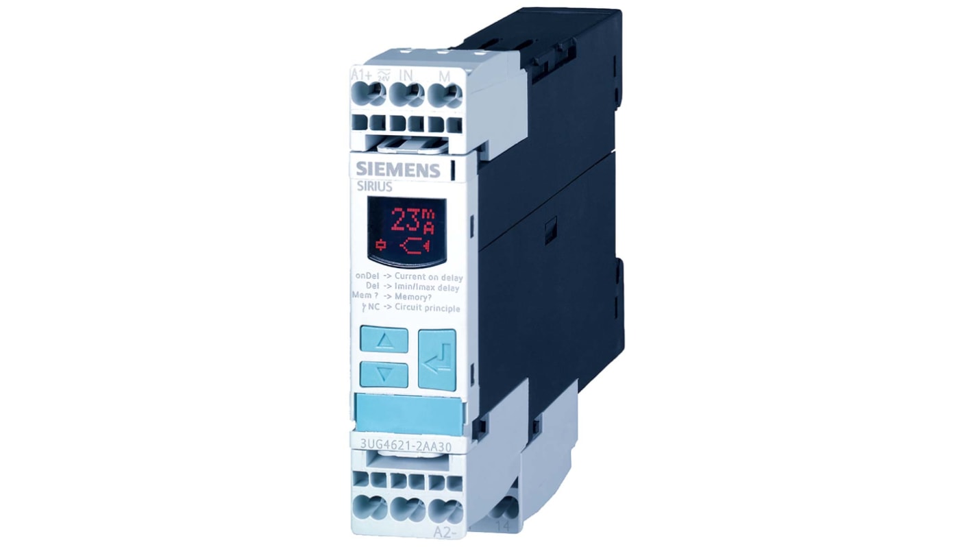 Siemens Current Monitoring Relay, 1 Phase, SPDT, DIN Rail