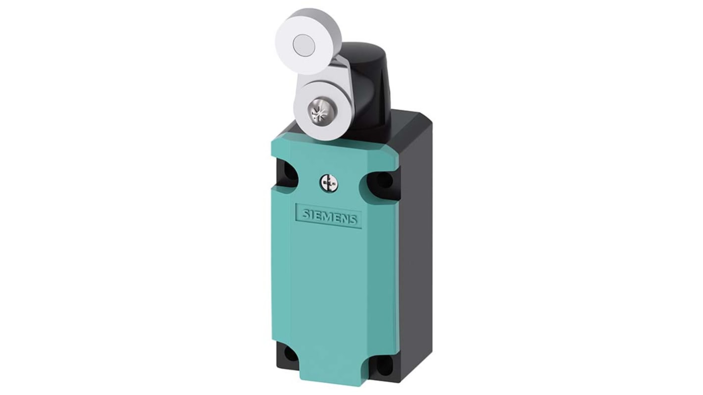 Siemens Roller Lever Limit Switch, 1NC/1NO, IP66, IP67, Metal Housing, 400V ac Max, 6A Max