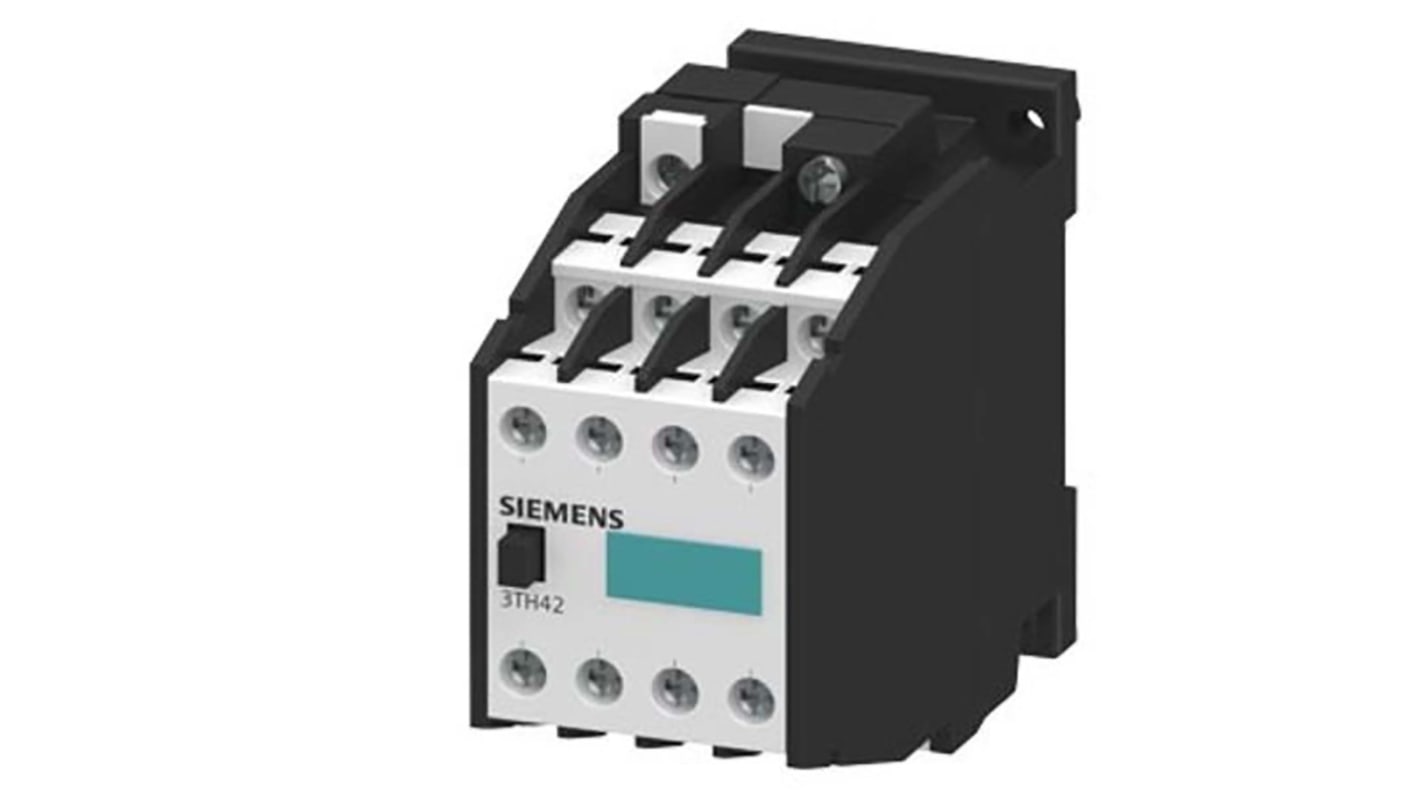 Siemens Contactor Relay, 24 V ac, 29 V ac Coil, 8-Pole, 10 A, 6NO + 2NC