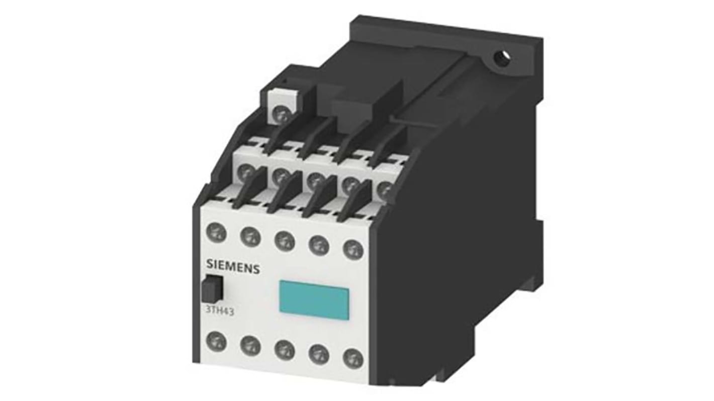 3TH43550BB4 Siemens Contactor Relay 5NO + 5NC, 10 A Contact Rating
