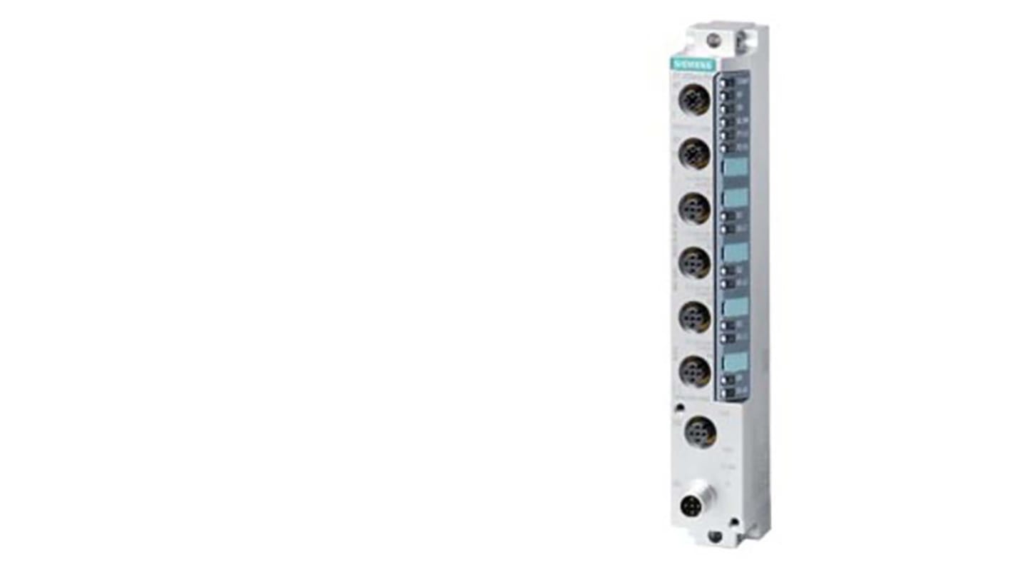 Caja de distribución Siemens serie 6ES7, 4 puertos M12, interfaz Ethernet, 24V dc