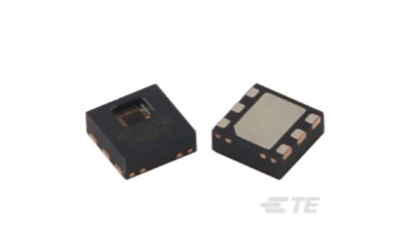 TE Connectivity Analog Temperatur- und Luftfeuchtigkeitssensor ±2% SMD, 6-Pin, I2C -40 bis 125 °C.