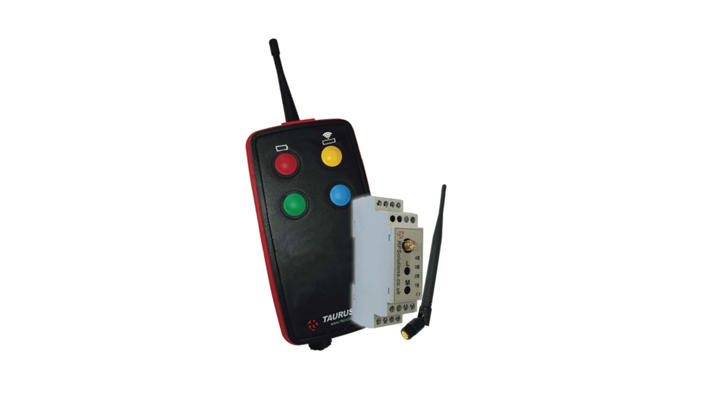 RF Solutions Fernbedienungssystem 868MHz FM 4 Kanäle, 4-Tasten Handsender 6 - 32V dc