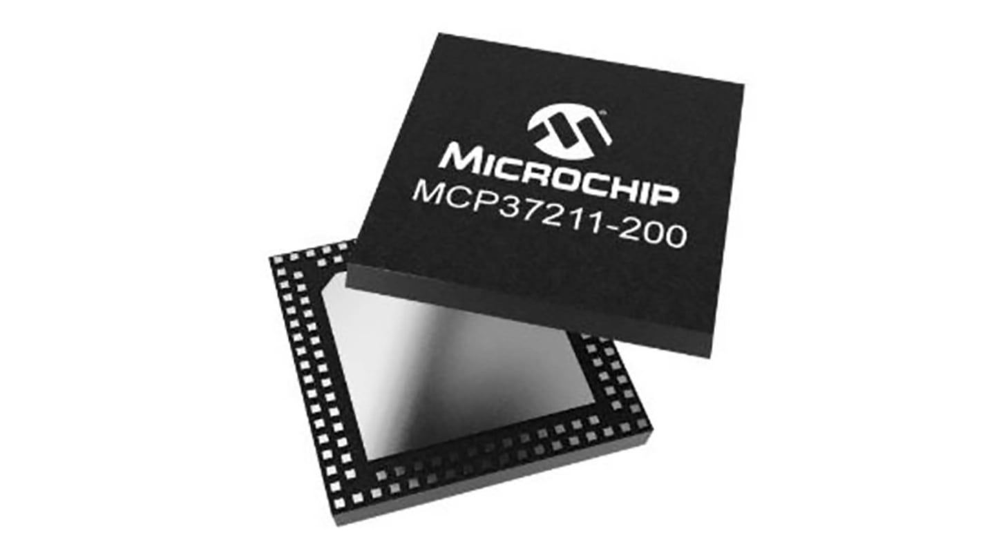 Microchip, Octal 12 bit- ADC 200Msps, 121-Pin TFBGA, VTLA