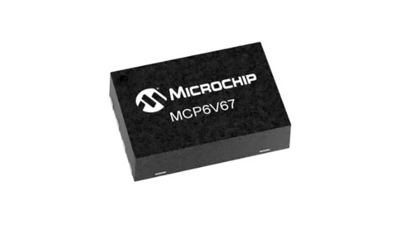 MCP6V67-E/MS Microchip, Operational Amplifier, Op Amp, RRO, 1MHz 1 MHz, 1.8 V, 8-Pin MSOP