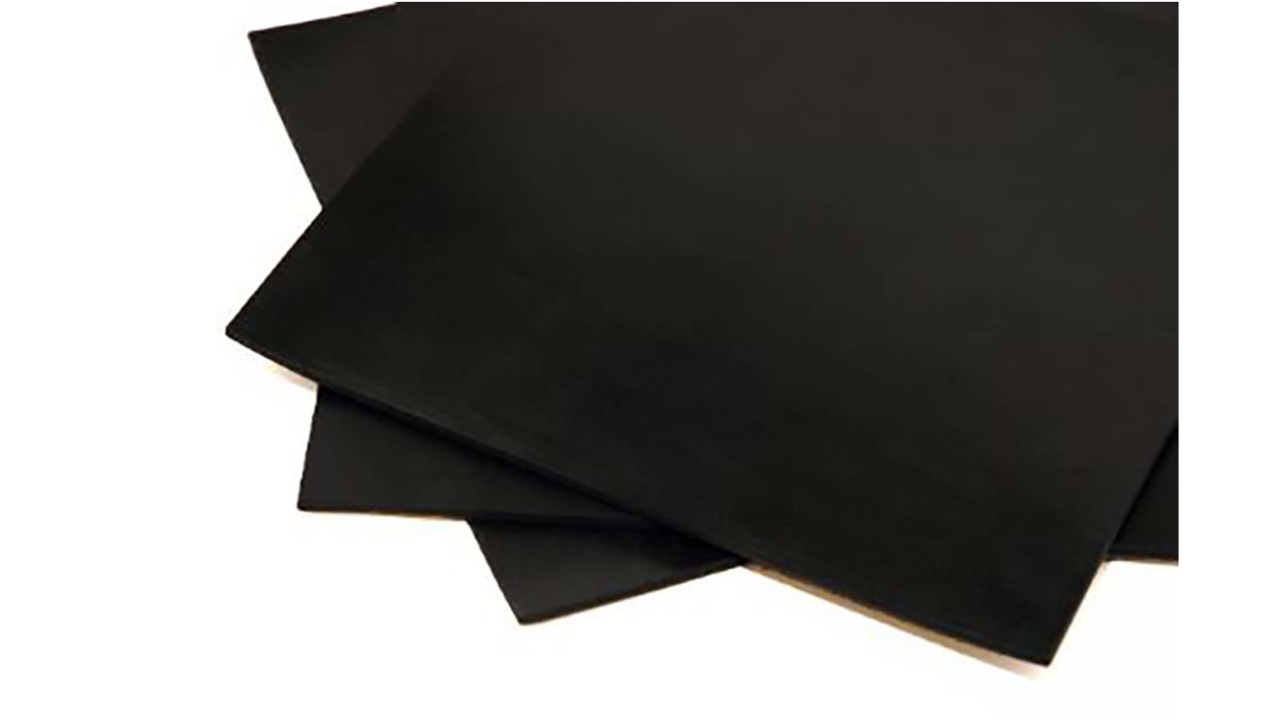 RS PRO Black Rubber Sheet, 1.4m x 1m x 1.5mm