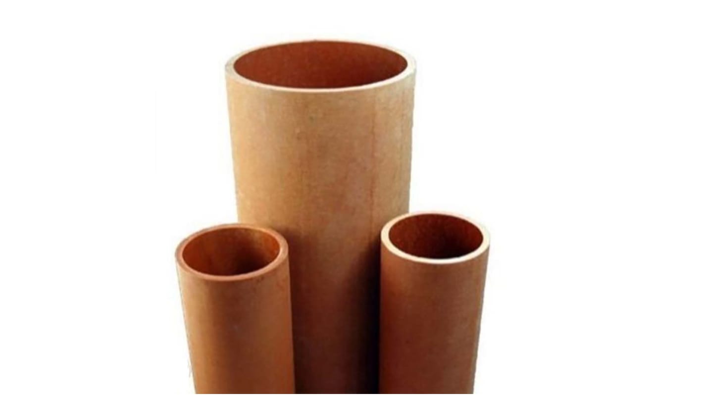 RS PRO Brown Round Paper Laminated Plastic, 1.2m x 22.2mm OD x 15.8mm ID x 22.2mm x 6.4mm