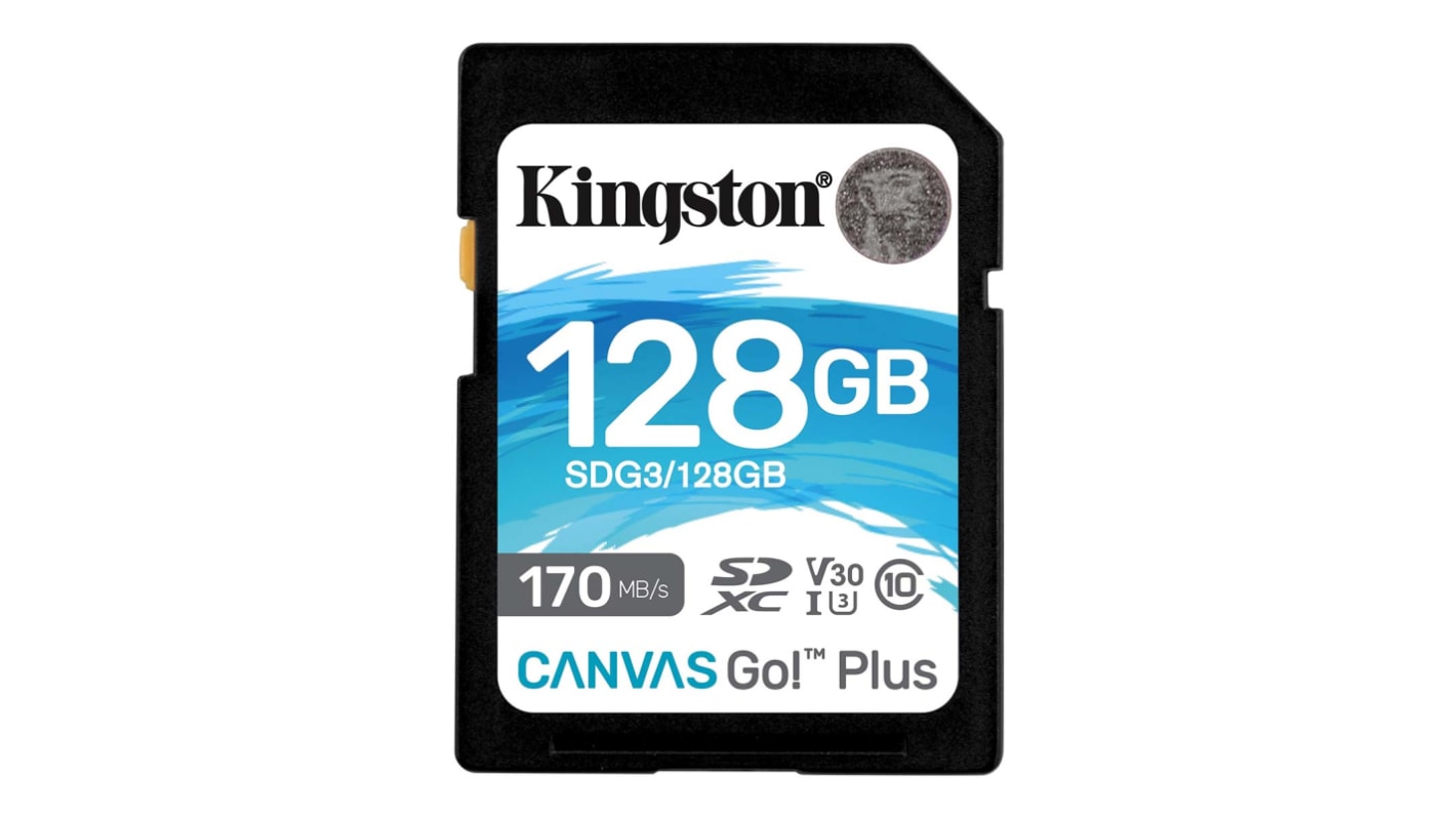 SDG3/128GB Kingston 128 GB SDXC SD Card, A2, Class 10, U3, UHSI, V30