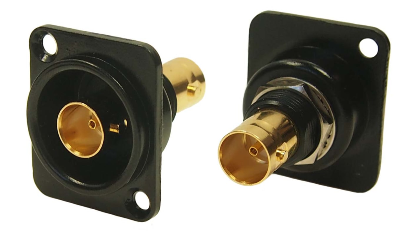 RS PRO Stecker Koaxialsteckverbinder BNC-Steckverbinder, Tafelmontage, Löt-Anschluss, für Koaxial-Kabel, 75Ω, , Gerade