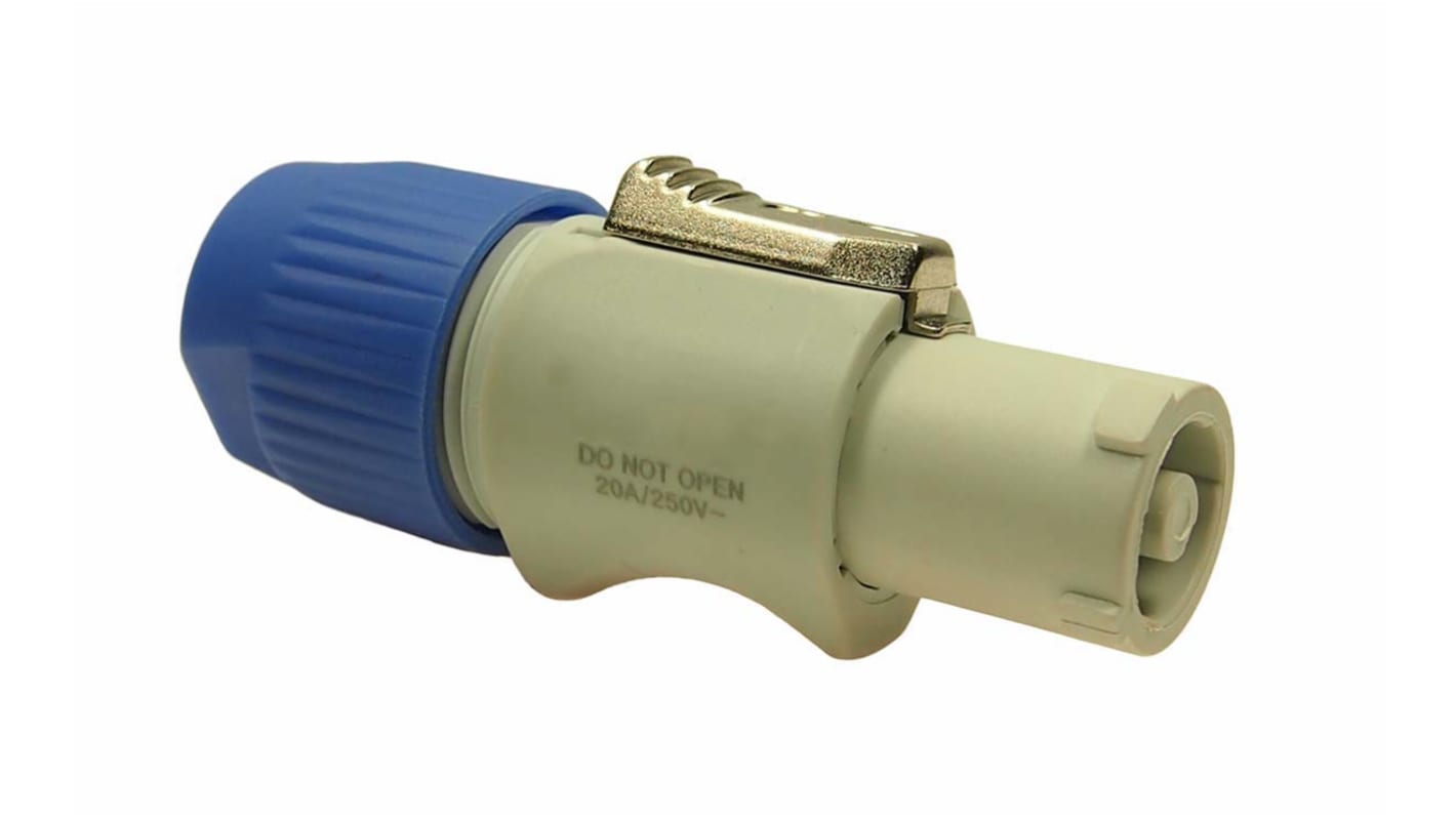RS PRO Grey 2 + PE Industrial Power Plug, Rated At 20A, 250 V | RS