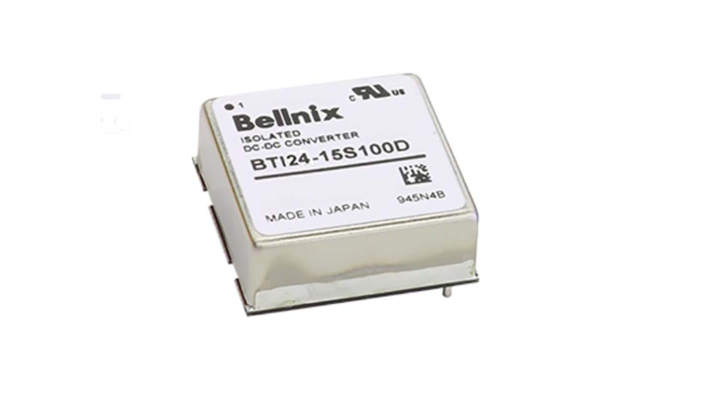 Bellnix BTI DC-DC Converter, 12V dc/ 0 → 1.3A Output, 9 → 36 V dc Input, 15W, PCB Mount, +85°C Max Temp