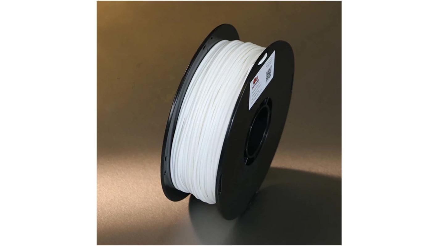 Filamento para impresora 3D FDM, PLA, 2.85mm, Blanco, 1kg 3D Printz